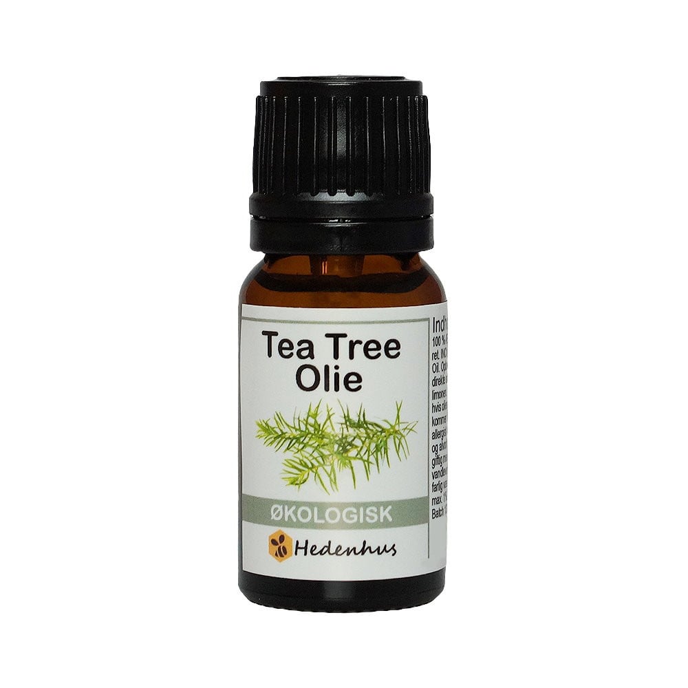 økologisk æterisk Tea Tree Olie 10 Ml Hudpleje Aromaterapi Hedenhus Melaleuca Alternifolia