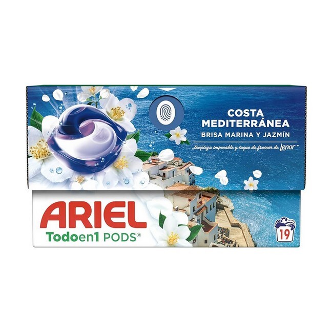 Ariel   Costa Mediterranean Vasketabs   19 Pods