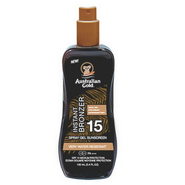 Australian Gold   Sun Spray Gel Instant Bronzer Spf15   100 Ml