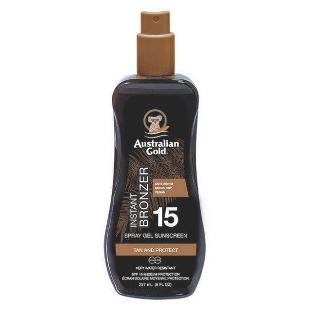 Australian Gold   Sun Spray Gel Instant Bronzer Spf15   237 Ml