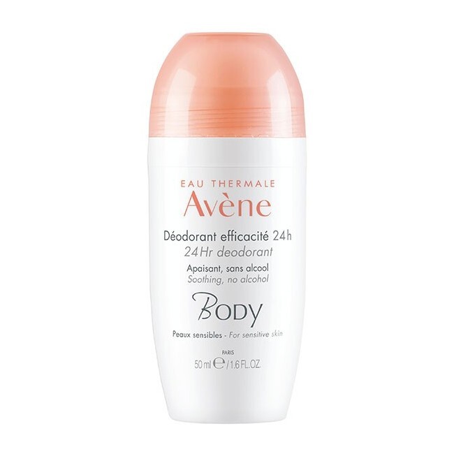 Avene   Body Deodorant 24 Hr Roll On   50 Ml