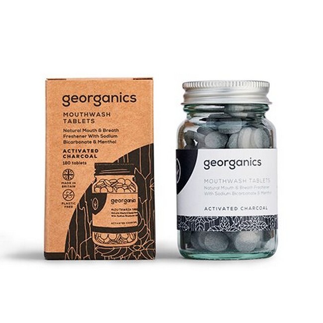 Georganics   Mouthwash Tablets Activated Charcoal