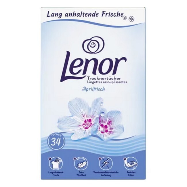 Lenor   Tumble Dryer Sheets April Fresh