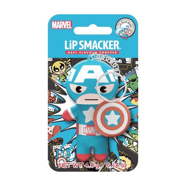 Lip Smacker   Marvel Captain America Lip Balm   Key Chain