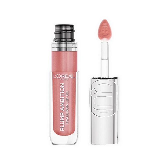 Loreal   Plump Ambition Hyaluron  Lip Oil 650 Nude Macaron