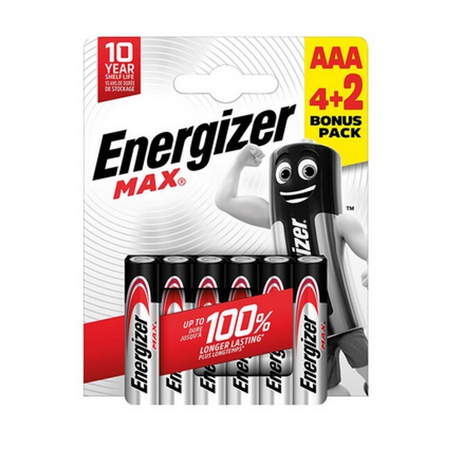 Mix   Energizer Max Power Lr06 Aa Batterier 6 Stk