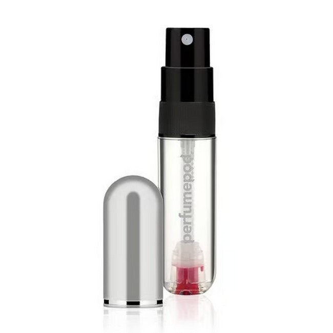 Perfume Pod   Atomizer Perfume Refill Spray Silver