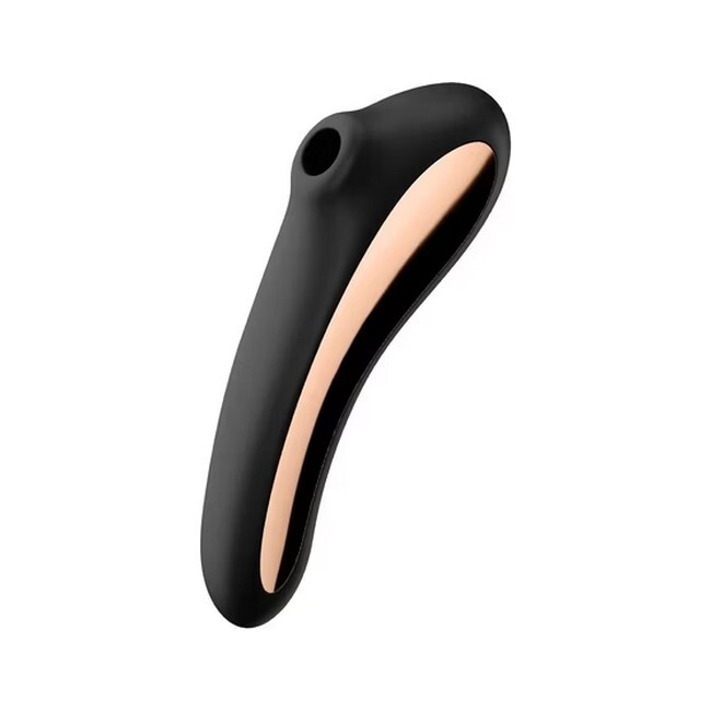 Satisfyer   Dual Kiss Air Pulse Vibrator Black   Gold