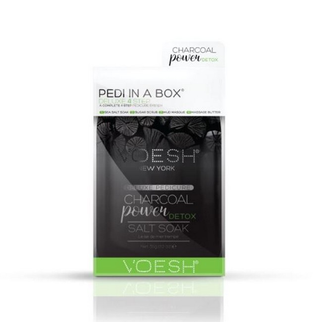 Voesh   Pedi In A Box   Charcoal Power Detox