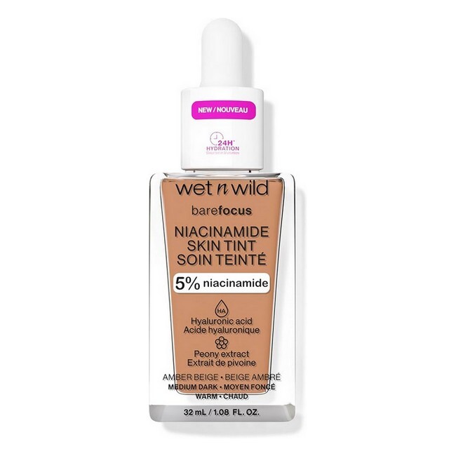 Wet N Wild   Bare Focus Niacinamide Skin Tint   Amber Beige   32 Ml