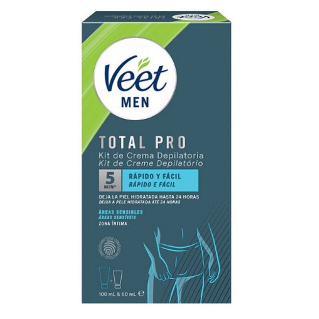 Veet   Men Total Pro Hair Removal Kit Sensitive Areas