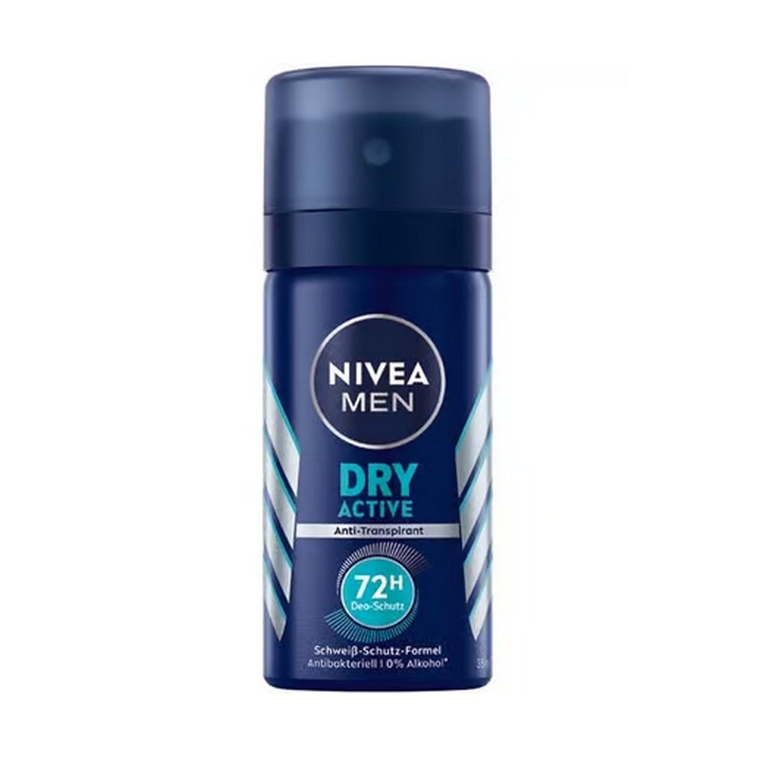 Nivea   Men Dry Active Deodorant 72 Hr Travel Spray   35 Ml