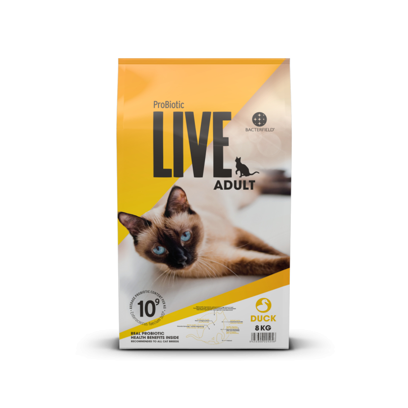 8 Kg  Probiotic Live Adult Kat   Kattefoder Med And