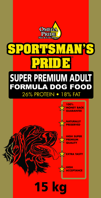 15 Kg Sportsman S Pride Super Premium Adult  Rød    Voksenfoder Med Kylling
