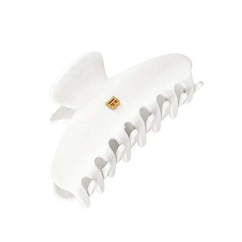 Balmain Cellulose Acetate Pince ?  Cheveux Large White
