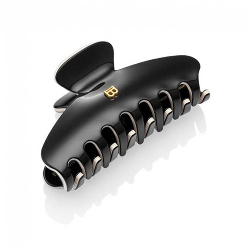 Balmain Cellulose Acetate Pince A Cheveux Medium Black White